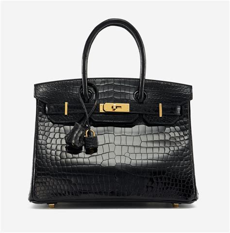 sac hermes croco noir|Hermes crocodile bag matte.